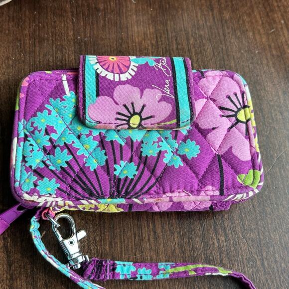 Vera Bradley Zip Wristlet Wallet in the Flutterby pattern - Picture 6 of 8